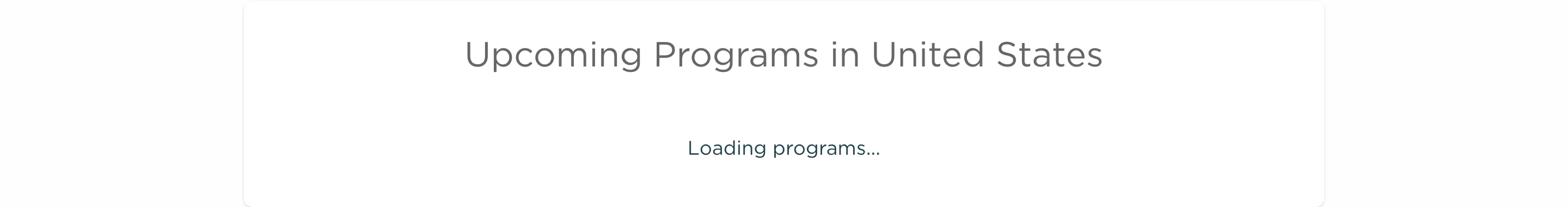 Country Programs